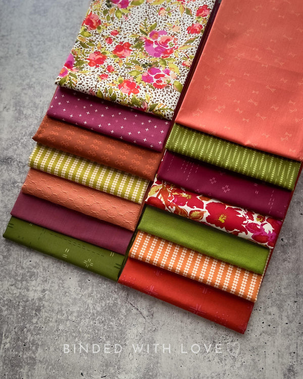 Curated Fat Quarter Bundle | 14 Fat Quarters | Hand Selected Quilting Bundle | Quilting Fabric | BUNDLE-257