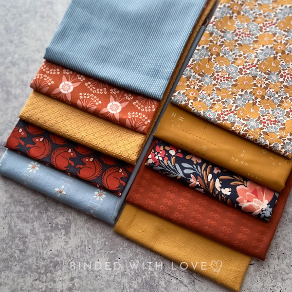 Curated Fat Quarter Bundle | 10 Fat Quarters | Hand Selected Quilting Bundle | Quilting Fabric | BUNDLE-260