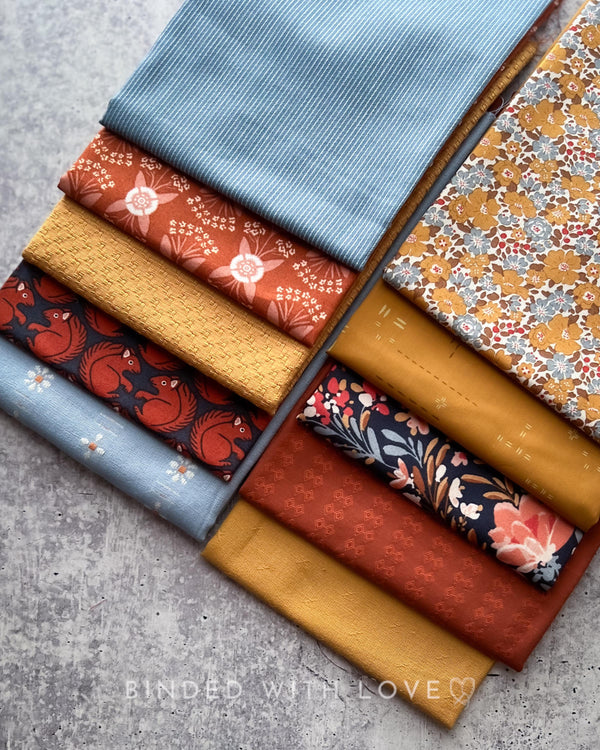 Curated Fat Quarter Bundle | 10 Fat Quarters | Hand Selected Quilting Bundle | Quilting Fabric | BUNDLE-260