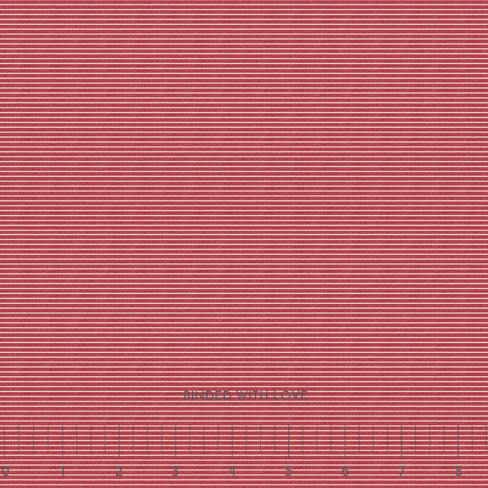 Tinytripe Red 160084 | Creating Memories Winter by Tone Finnanger | Tilda Fabrics | Continuous Yardage | Fat Quarter