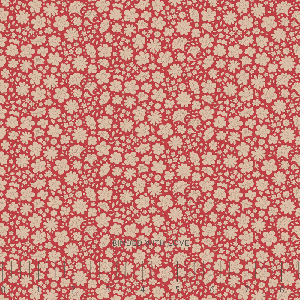 Carla Red 130152 | Creating Memories Winter by Tone Finnanger | Tilda Fabrics | Continuous Yardage | Fat Quarter