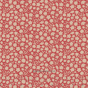 Carla Red 130152 | Creating Memories Winter by Tone Finnanger | Tilda Fabrics | Continuous Yardage | Fat Quarter