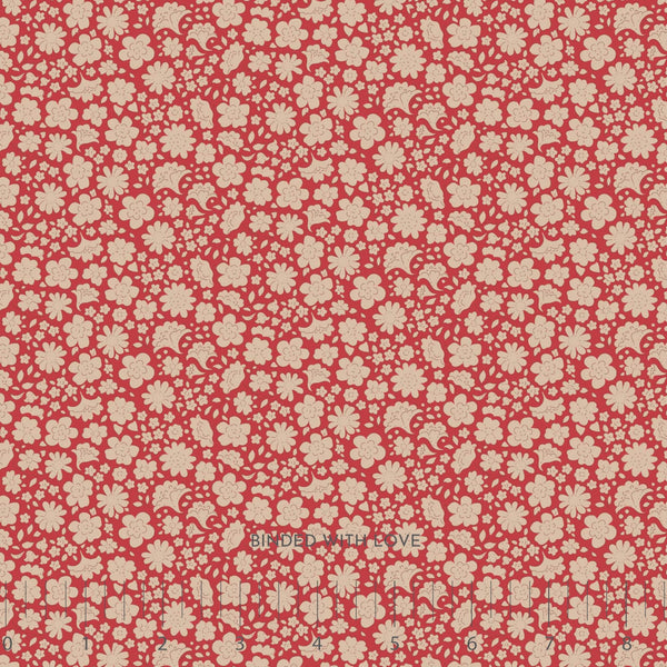 Carla Red 130152 | Creating Memories Winter by Tone Finnanger | Tilda Fabrics | Continuous Yardage | Fat Quarter