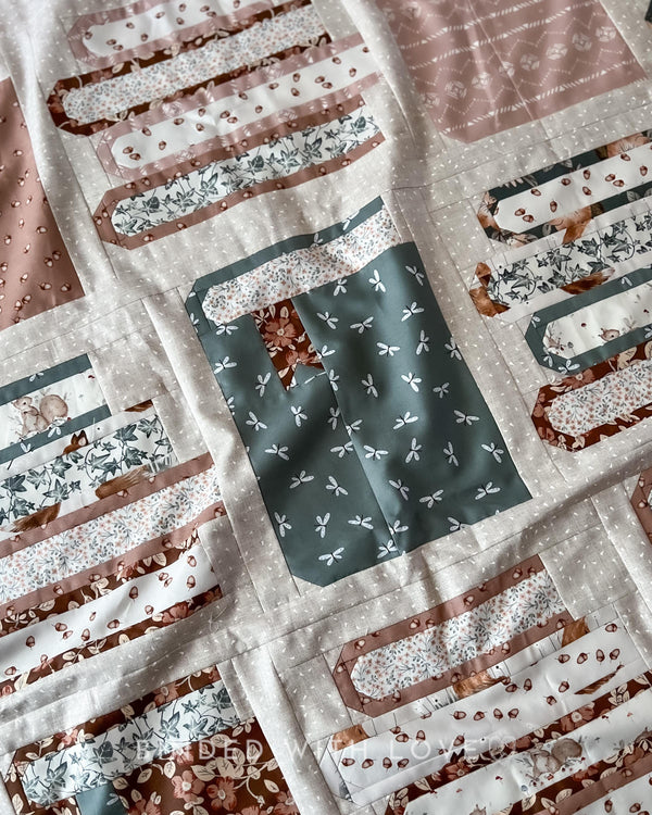 Book Nook Throw Quilt Kit | Modern Quilt Kit