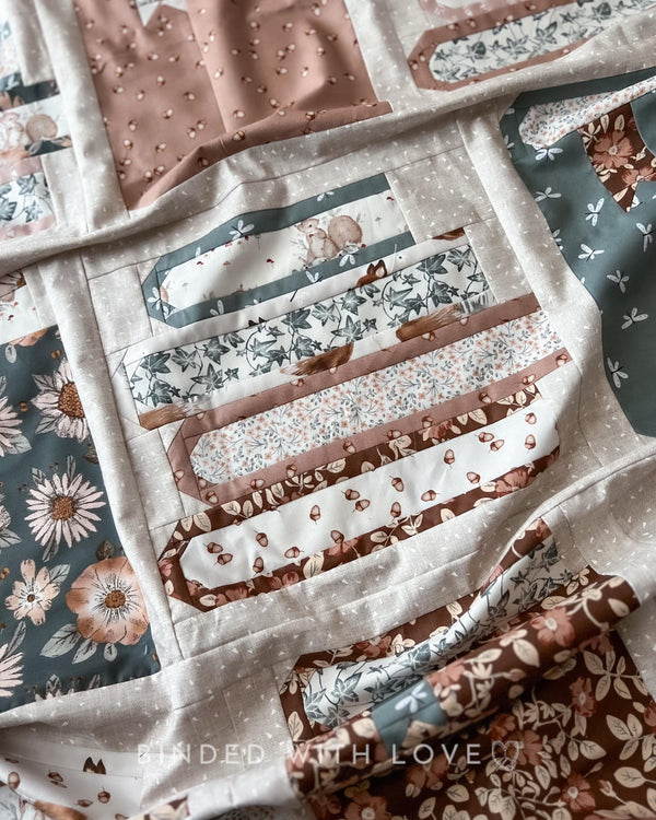 Book Nook Throw Quilt Kit | Modern Quilt Kit