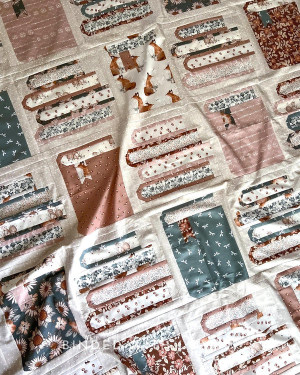 Book Nook Throw Quilt Kit | Modern Quilt Kit