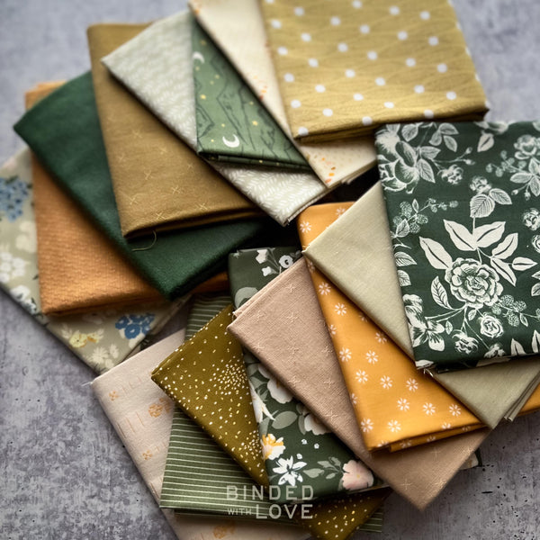 Moss & Marigold Bundle | Curated 16 Fat Quarter Bundle | BUNDLE-262