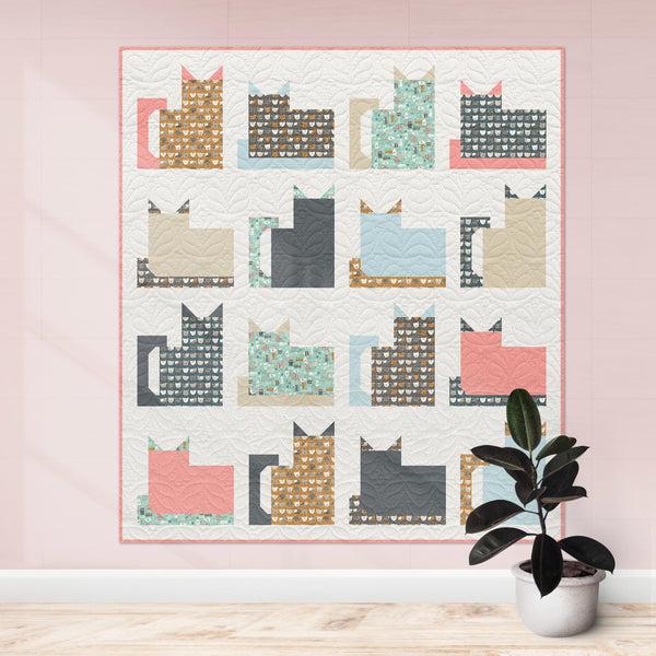 Kitty Kats Fat Quarter Bundle by Sazerelli Designs | Cotton + Steel | 18 prints