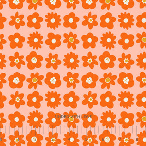 Blooms Orange 91116-56 | Joyful June by Sarah Hearts | Figo Fabrics
