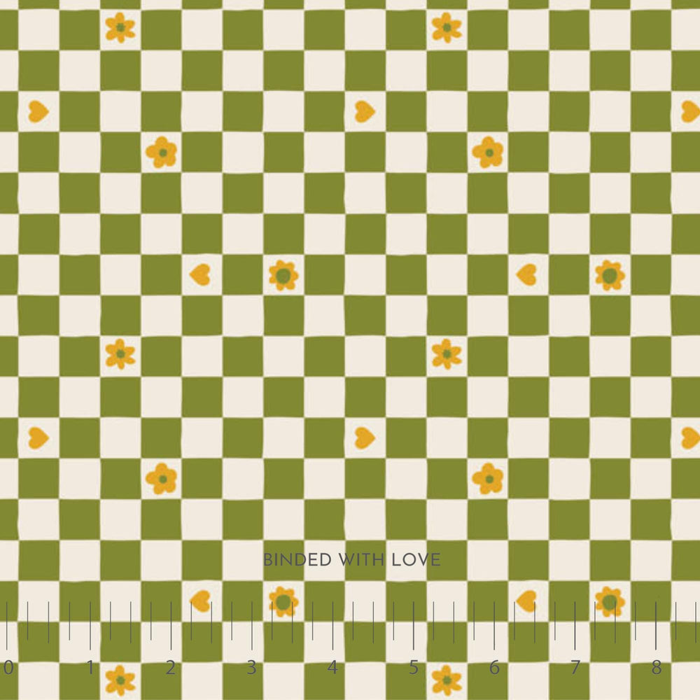 Checks Green 91115-60 | Joyful June by Sarah Hearts | Figo Fabrics