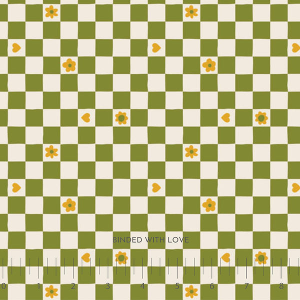 Checks Green 91115-60 | Joyful June by Sarah Hearts | Figo Fabrics