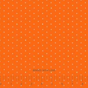 Ditsy Hearts Orange 91118-56 | Joyful June by Sarah Hearts | Figo Fabrics