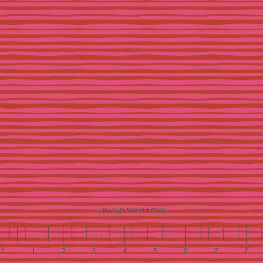 Stripe Pink 91119-22 | Joyful June by Sarah Hearts | Figo Fabrics