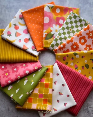 Blooms Orange 91116-56 | Joyful June by Sarah Hearts | Figo Fabrics