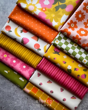 Stripe Pink 91119-22 | Joyful June by Sarah Hearts | Figo Fabrics