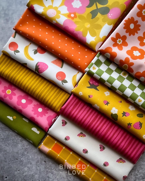 Floral Ochre 91110-55 | Joyful June by Sarah Hearts | Figo Fabrics
