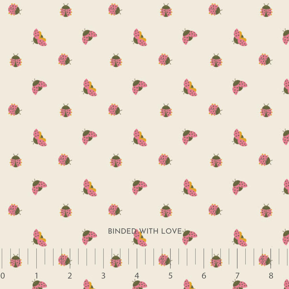 Ladybugs Cream 91117-11 | Joyful June by Sarah Hearts | Figo Fabrics
