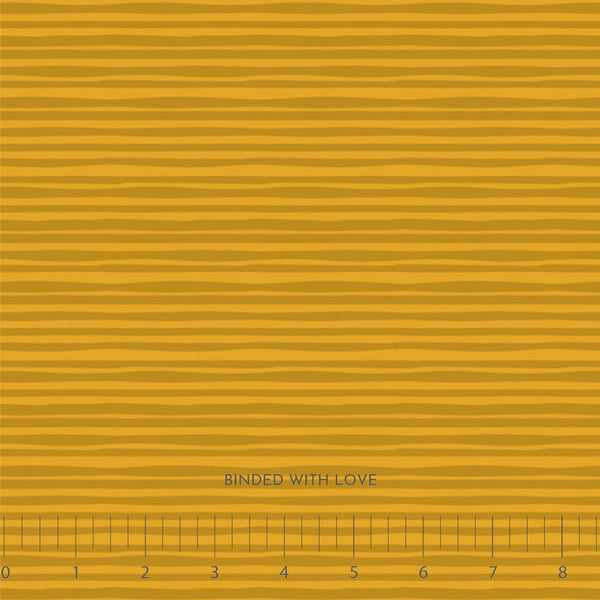 Stripe Ochre 91119-55 | Joyful June by Sarah Hearts | Figo Fabrics