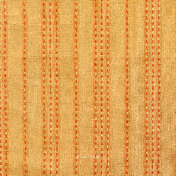 Stitch Stripe Tumeric LL-07-SSP-TUMERIC | Lucky Loom | Fableism Supply Co.