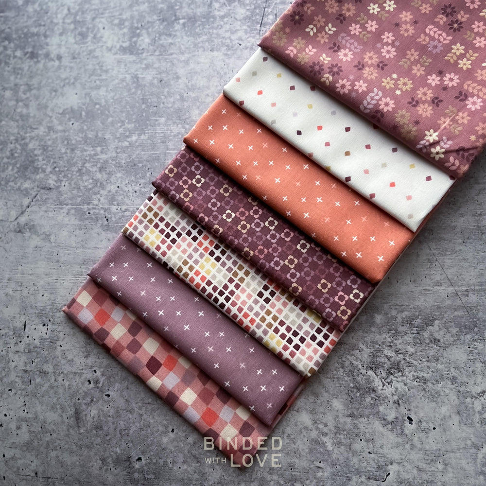 Sweet Treats by Day51 | Cotton + Steel | Mauve Colorway 7 Prints | BUNDLE-277