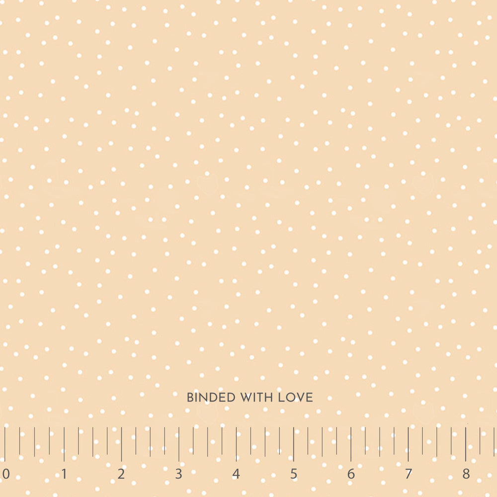 Dots Beige 92013-11 Cotton Quilting Fabric: Serenity Collection by Figo Fabrics
