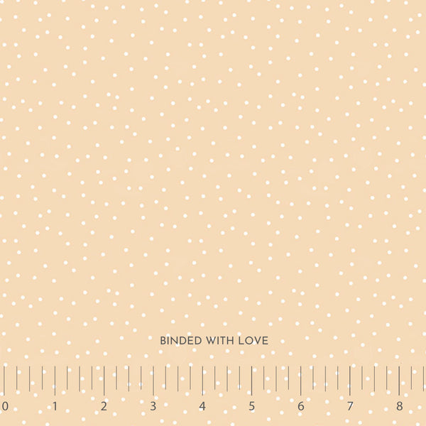 Dots Beige 92013-11 Cotton Quilting Fabric: Serenity Collection by Figo Fabrics