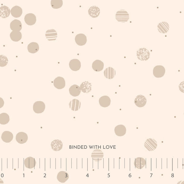 Snow Cream 92019-11 Cotton Quilting Fabric - Seasons Collection by Ghazal Razavi