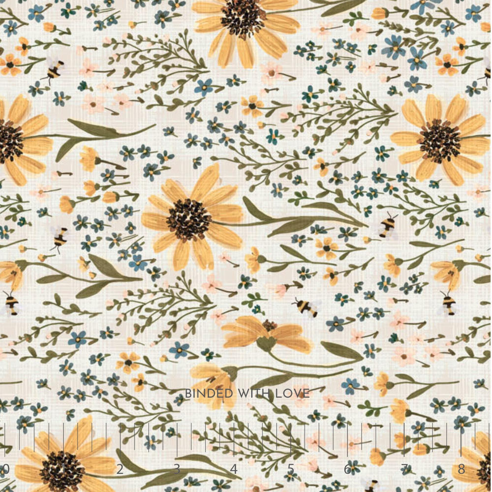 Field Floral Cream RC91120-11 | Humblebee by Amiee Parker | Figo Fabrics