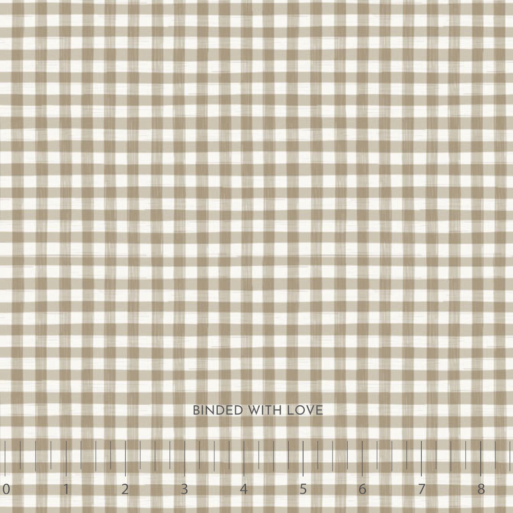 Gingham Taupe RC91129-14 | Humblebee by Amiee Parker | Figo Fabrics