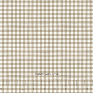 Gingham Taupe RC91129-14 | Humblebee by Amiee Parker | Figo Fabrics