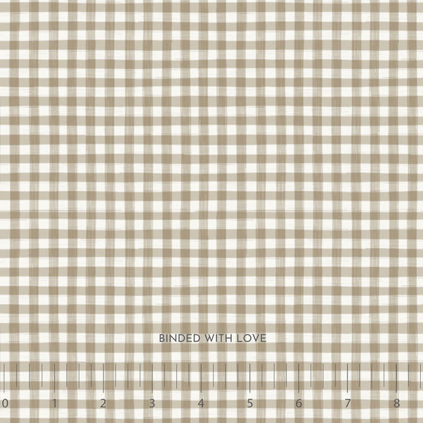 Gingham Taupe RC91129-14 | Humblebee by Amiee Parker | Figo Fabrics