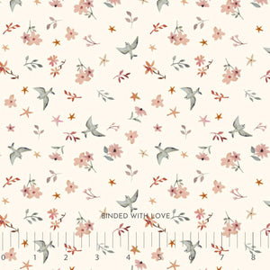 Birds Cream RC91022-11 | Blossom Breeze by Bernadett Urbanovics