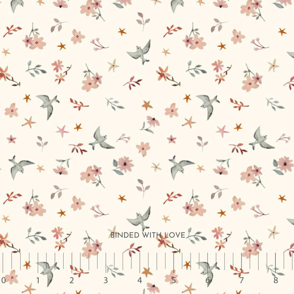 Birds Cream RC91022-11 | Blossom Breeze by Bernadett Urbanovics