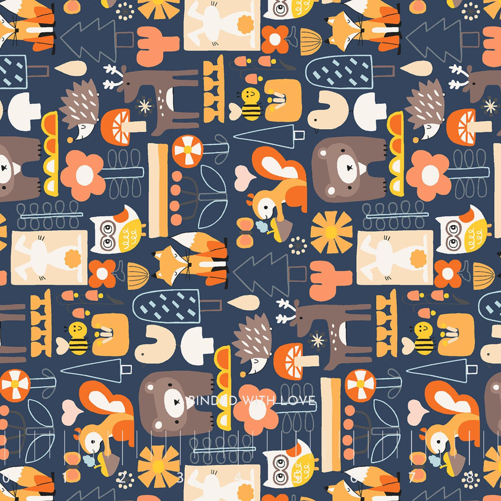 Sinrin Yoku Moonlight HO500-MO3 | Kanpeki Na Hi by Hitomi Osumi | Cotton + Steel