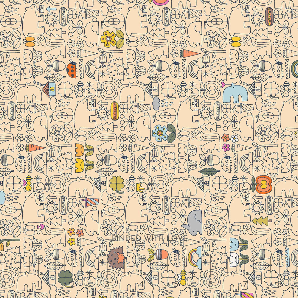 Asobo Buttercup HO502-BU3 | Kanpeki Na Hi by Hitomi Osumi | Cotton + Steel