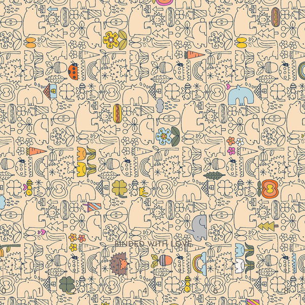 Asobo Buttercup HO502-BU3 | Kanpeki Na Hi by Hitomi Osumi | Cotton + Steel