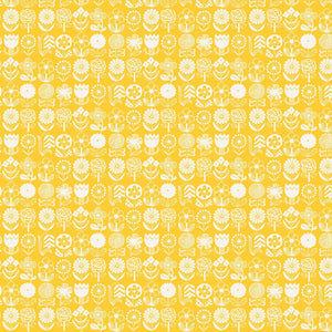 Hana Hana Sun Kissed Yellow HO503-SK1 | Kanpeki Na Hi by Hitomi Osumi | Cotton + Steel