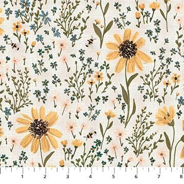 Field Floral Cream RC91120-11 | Humblebee by Amiee Parker | Figo Fabrics
