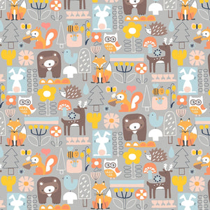 Sinrin Yoku No Gray HO500-NG2 | Kanpeki Na Hi by Hitomi Osumi | Cotton + Steel