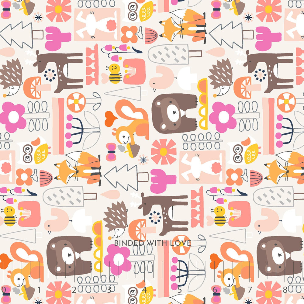 Sinrin Yoku Wild Pink HO500-WP1 | Kanpeki Na Hi by Hitomi Osumi | Cotton + Steel