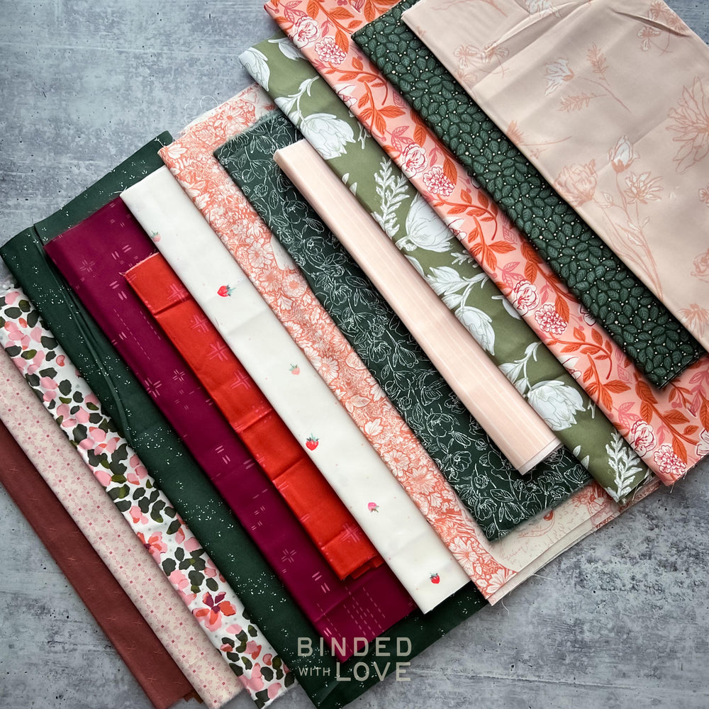 Curated Remnant Bundle | 14 Fabric End of Bolt Quilting Bundle | One of a Kind | REMNANT BUNDLE-56