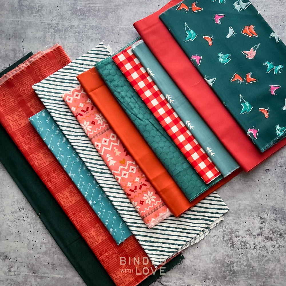 Curated Remnant Bundle | 11 Fabric End of Bolt Quilting Bundle | One of a Kind | REMNANT BUNDLE-57