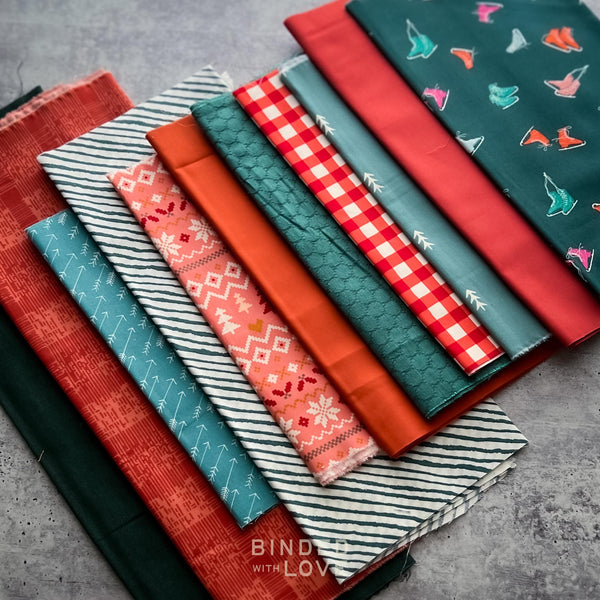 Curated Remnant Bundle | 11 Fabric End of Bolt Quilting Bundle | One of a Kind | REMNANT BUNDLE-57