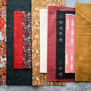 Curated Remnant Bundle | 10 Fabric End of Bolt Quilting Bundle | One of a Kind | REMNANT BUNDLE-32