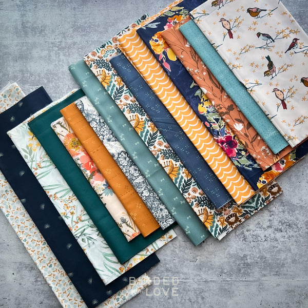Curated Remnant Bundle | 15 Fabric End of Bolt Quilting Bundle | One of a Kind | REMNANT BUNDLE-30