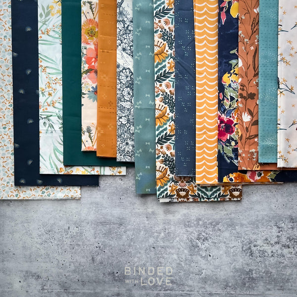 Curated Remnant Bundle | 15 Fabric End of Bolt Quilting Bundle | One of a Kind | REMNANT BUNDLE-30
