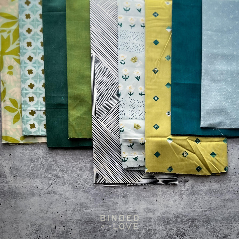 Curated Remnant Bundle | 9 Fabric End of Bolt Quilting Bundle | One of a Kind | REMNANT BUNDLE-90