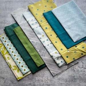 Curated Remnant Bundle | 9 Fabric End of Bolt Quilting Bundle | One of a Kind | REMNANT BUNDLE-90