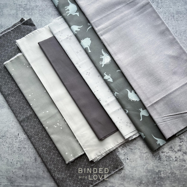 Curated Remnant Bundle | 7 Fabric End of Bolt Quilting Bundle | One of a Kind | REMNANT BUNDLE-39