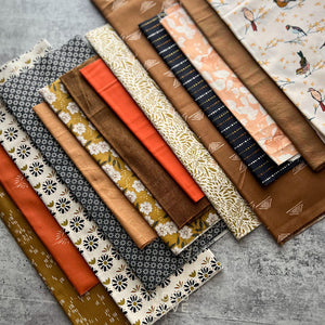 Curated Remnant Bundle | 14 Fabric End of Bolt Quilting Bundle | One of a Kind | REMNANT BUNDLE-93